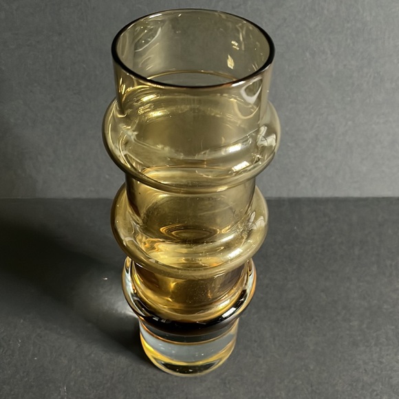 Svensk Form Seda Sweden Bo Borgstrom Bamboo Glass Vase - Picture 3 of 16